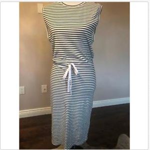 NWOT THEORY CottonJerseyHorizontalStripeDressSZ P